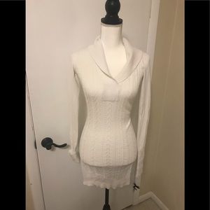 Beautiful white BCBG sweater dress